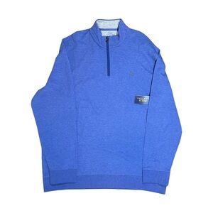 Polo Ralph Lauren Blue Quarter-Zip Pullover Sweater